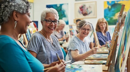 Joyful Art Class with Seniors
