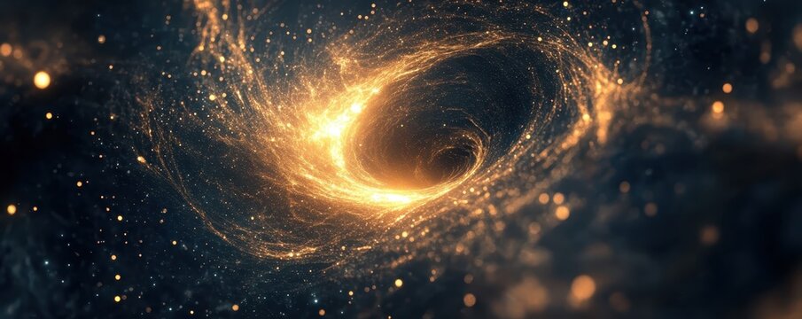 A mesmerizing image of a glowing spiral galaxy with vibrant colors and cosmic light, showcasing the beauty and mystery of the universe.