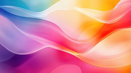 Fototapeta premium Abstract vibrant wave gradient background with flowing colorful hues. Perfect for creative projects, design inspiration, or art displays.