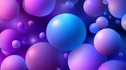 An abstract sphere pattern set against a gradient blue and violet background. This design is versatile, suitable for use in website advertisements, poster templates, technology product packaging