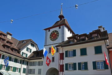 Willisau LU mit dem Unteren Stadttor ("Niederes Tor")