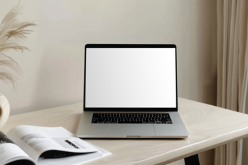 PNG laptop screen  mockup, transparent design