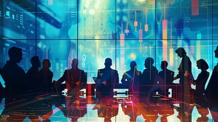 Economists are analyzing data and discussing economic policies' impacts on growth and stability.