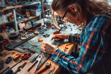 DIY Crafting Workshop: Self-Education and Home Improvement Inspired by Online Tutorials