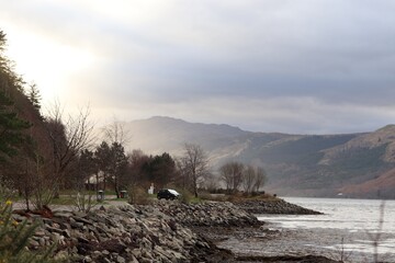 Viewpoint in Scottish Highlands 