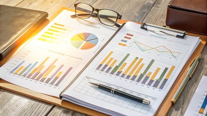 Analyst workstation with reports and graphs