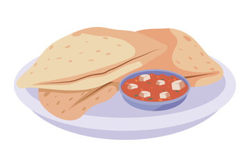 indian festival food naan bread