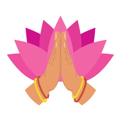welcome hindu namaste hands