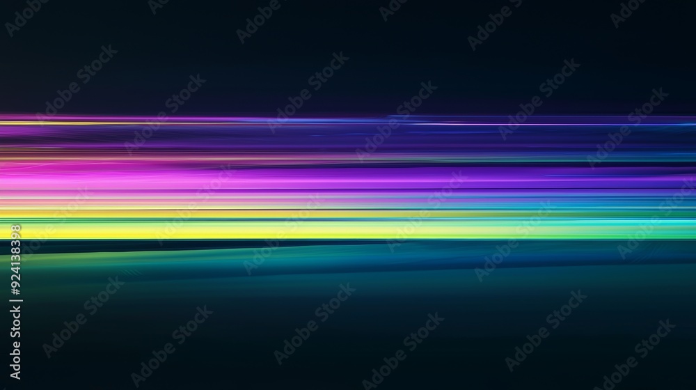 Poster abstract background with colorful horizontal lines forming a vibrant and dynamic composition, sugges