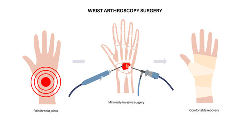 Wrist arthroscopy surgery