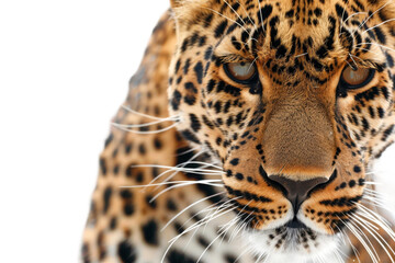 Obraz premium Close-Up of a Leopard with Powerful Gaze