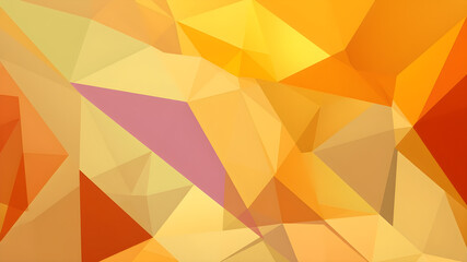 Abstract Geometric Orange  Overlay with Space for Text. Generative AI