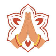 indian welcome namaste hands
