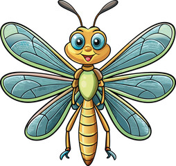 A dragonfly vector illustration