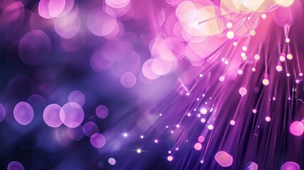 Purple Fiber Optic Lights Abstract Background