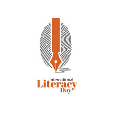 International literacy day. abstract vector illustration design