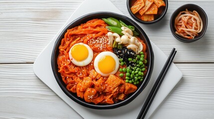 Fototapeta premium Bibim Guksu - Traditional Korean food