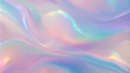 Obraz premium Holographic Gradient. Hologram Texture. Purple Pop Pattern. Plastic Paper. Shiny Futuristic Illustration. Liquid Foil. Pearlescent Background. Neon Effect. Violet Holographic Gradient
