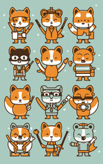 2d vector illustration for cartoon character design for kids and comic book stickers printing and cartoon movie 
