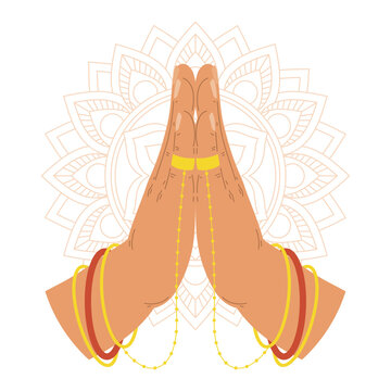 namaste hands gesture