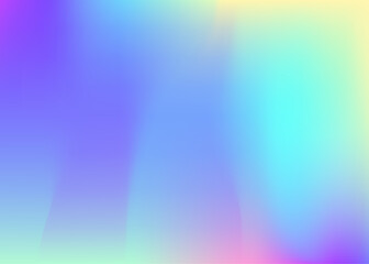 Hologram Gradient. Graphic Foil. Holographic Texture. Metal Design. Unicorn Mesh. Iridescent Background. Purple Retro Background. Soft Creative Invitation. Blue Hologram Gradient