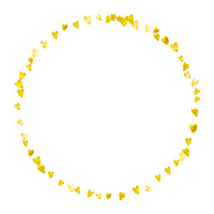 Heart Texture. Romantic Concept For Girl. Romance Frame. Gold Happy Painting. Modern Design For Discount. Golden Luxury Sparkle. Yellow Heart Texture.