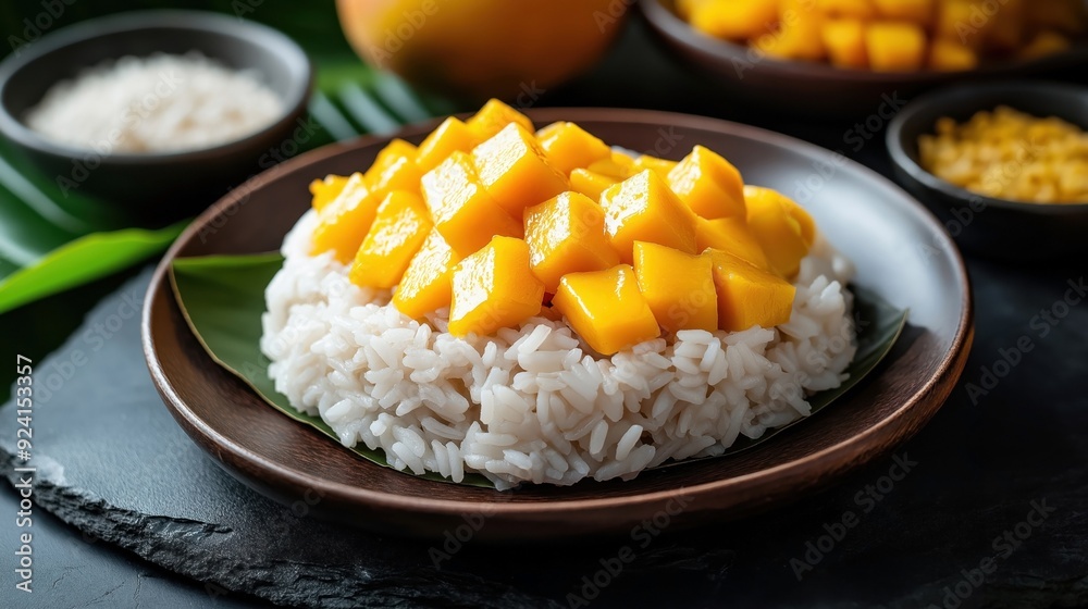 Canvas Prints Mango Sticky Rice - traditional Thai food