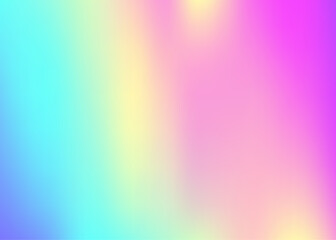 Holographic Gradient. Iridescent Texture. Metal Banner. Soft Futuristic Illustration. Modern Foil. Pearlescent Texture. Hipster Cover. Blue Pop Background. Purple Holographic Gradient
