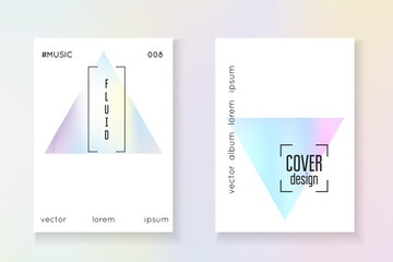 Minimal Foil. Holograph Pattern. Graphic Banner. Blue Rainbow Paper. Vintage Design. Business Retro Brochure. Geometry Mesh. Pink Minimal Foil