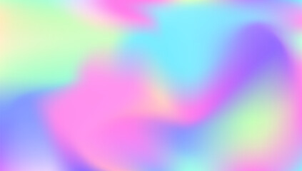 Hologram Background. Pop Banner. Pearlescent Texture. Bright Flyer. Holographic Texture. Violet Shiny Gradient. Rainbow Fluid. Soft Spectrum Illustration. Pink Hologram Background