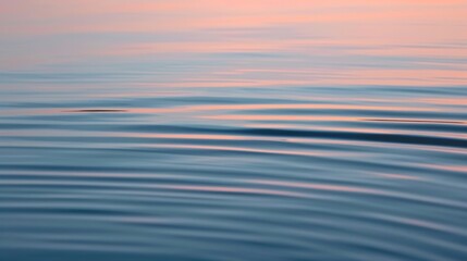 Obraz premium A minimalist design featuring parallel lines and smooth curves emulating the serene movement of a calm lake at sunrise