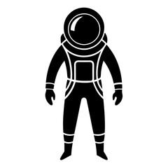 Astronaut Silhouette Vector Illustration