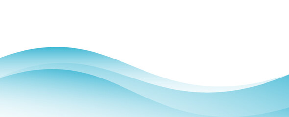 Abstract blue waves background, minimal waves design concept © Khanaya