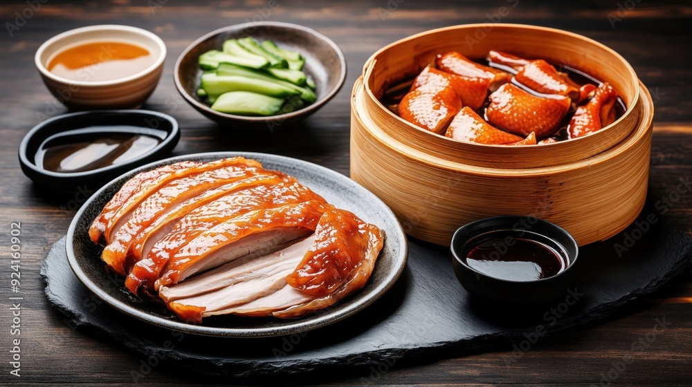 Poster peking duck - traditional chinese food