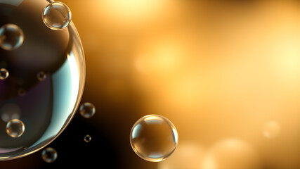Obraz premium Organic Bubble Texture Background with Space for Text. Generative AI