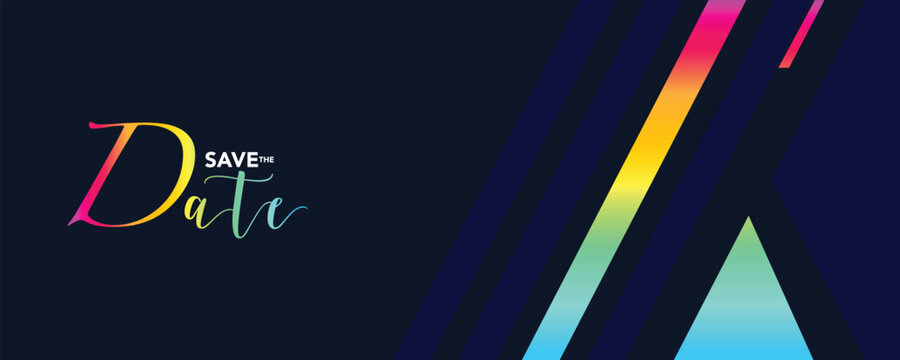 Save the date banner. Can be used for business, marketing and advertising. logo graphic design of event summit made for Technology and upcoming events. Vector EPS 10