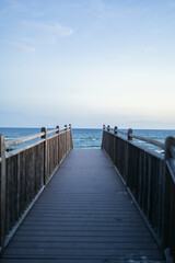 wooden pier in the sea