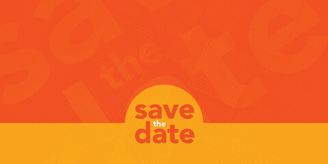 Save the date banner. Can be used for business, marketing and advertising. logo graphic design of event summit made for Technology and upcoming events. Vector EPS 10