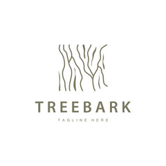 Wood logo design structure layers forest tree bark vector template