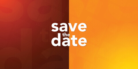 Save the date banner. Can be used for business, marketing and advertising. logo graphic design of event summit made for Technology and upcoming events. Vector EPS 10