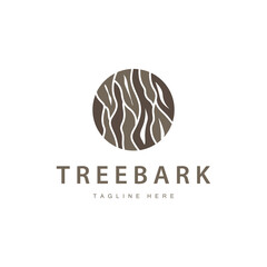 Wood logo design structure layers forest tree bark vector template