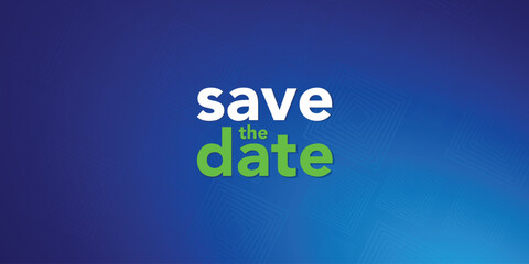 Save the date banner. Can be used for business, marketing and advertising. logo graphic design of event summit made for Technology and upcoming events. Vector EPS 10
