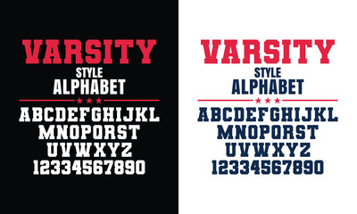 Classic college western font alphabet. Varsity sport font in western style for baseball, football or basketball logo, brand and t-shirt. Athletic department typeface, varsity stylish font alphabet