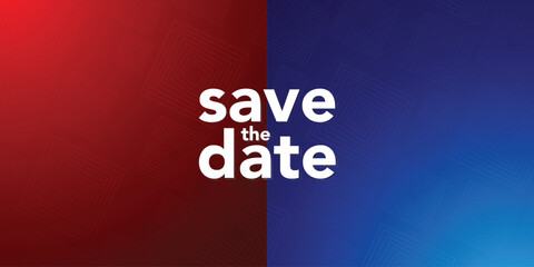 Save the date banner. Can be used for business, marketing and advertising. logo graphic design of event summit made for Technology and upcoming events. Vector EPS 10