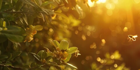 Fruit fly on the trees