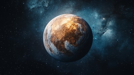 Naklejka premium earth-like planet in the universe