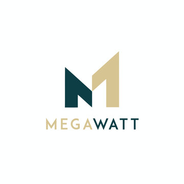 MW and WM Logo Architects M W Letter and Architects Modern Logotype 