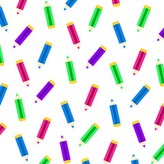 Back To School Pencil Pattern Wallpaper