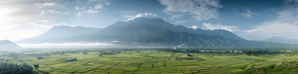 Mountain range in Komodo National Park in Indonesia
