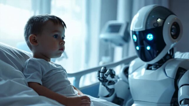Futuristic Pediatric Care: AI Robotics & Smart Technology Transforming Hospital Rooms into Healing Environments with Lifelike Companionship and Safety in Modern Medicine